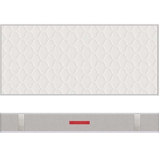 Matelas 1 place H25 × L90 × P200 cm