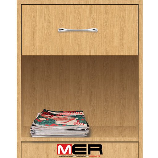 Table de chevet H50 × L40 × P50 cm